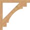 Ekena Millwork Merced Block Smooth Bracket, Western Red Cedar, 3 1/2"W x 42"D x 42"H BKT04X42X42MRC05SWR - alternate 2